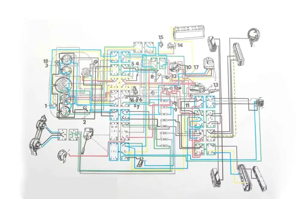 222212010 Schéma elektorinstalace s popisem pro Zetor 5211-7745 Zlevněný