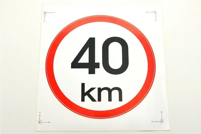 Značkový Samolepicí rychlost 40 km