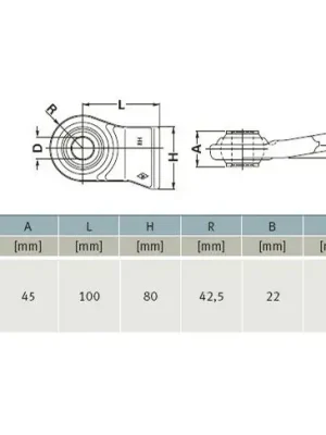 Akce GKN Walterscheid 1309559 / 309559 Oko spodních ramen kategorie 2 pravé