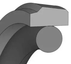 Zlevněný Pístové těsnění DICHTOMATIK KPOR 31 E / 45 x 34.3 x 4.2 PTFE