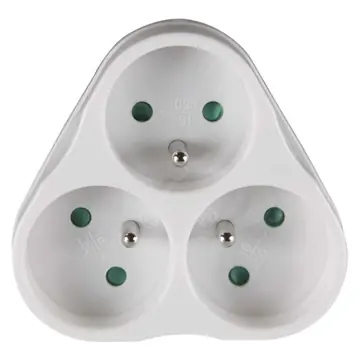 Nakupujte Hned Rozbočka 3-násobná (3x kulatá) bílá (P0026)