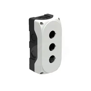 Aktuální Prázdný kryt ovládací skříně LPZP 3A8 nový design (oblé rohy) 3 otvory