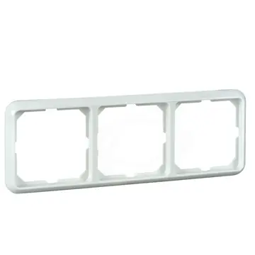 Elso Fashion rámeček 3-násobný Čistě Bílá Ruční Výroba