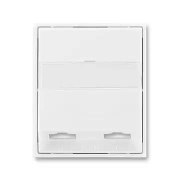 Akce Element kryt zásuvky ISDN průchozí 2-násobné bílá/bílá
