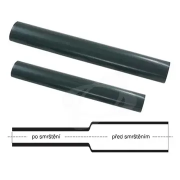Super Cena Trubička smršťovací 124,0/34,0x2,6 černá s lepidlem MSRTK 124/34-1000