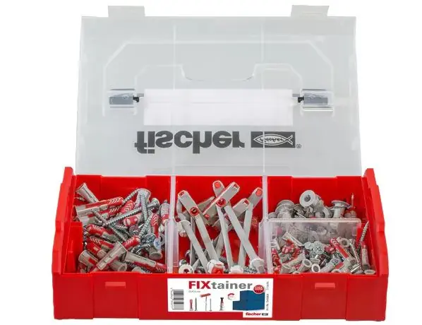 Sada hmoždinek FixTainer DuoLine (548864) 181 ks FISCHER Sada hmoždinek duopower 6x30(60), 8x40(30), duotec 10(8), duoblade (20)+ vruty 4,5x40, 5x60, 5x7 Hromadná Objednávka