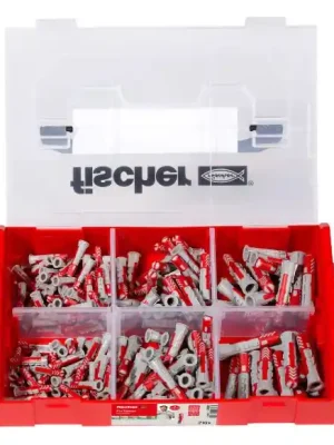 Omezená Nabídka Sada hmoždinek FixTainer DuoPower (536161) 210ks FISCHER Sada hmoždinek 120 ks duopower 6x30, 60 ks 8x40, 30ks 10x150
