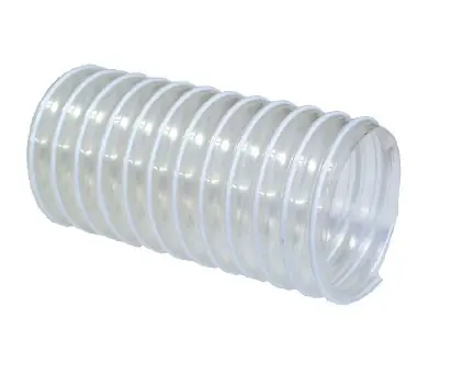 Značkový FLEXADUR PU 2N O 45 hadice na odsávání na transport odpadů při zpracování,dřeva a plastů-polyuretanová