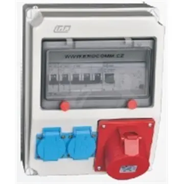 Zásuvková skříň 2x230V,1x400V/32A, jističe,chránič,IP44 Přímo Od Výrobce