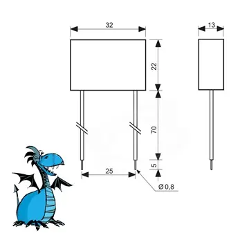 Pouze Dnes Kondenzátor, 20/26, 10 spínačů s doutn. <1,5mA