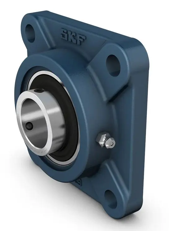 Zlevněný FY 25 TR SKF litinové čtvercové těleso s ložiskem zajištěným na červíka