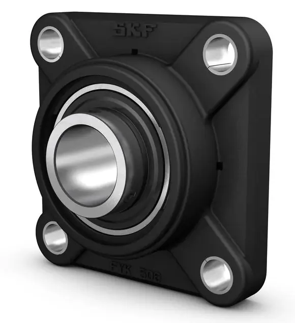 Zlevněný FYK 35 TF SKF čtvercové těleso z kompozitu s ložiskem zajištěným na červíka