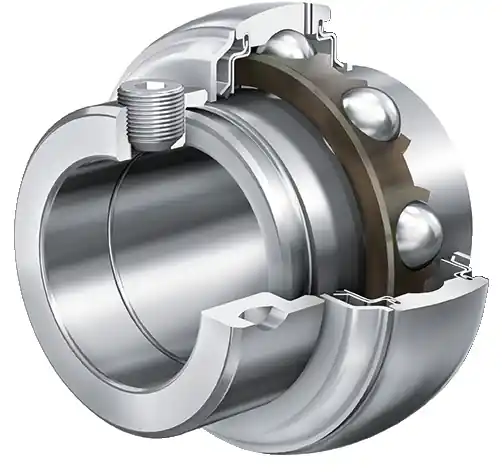 Akce GE35-XL-KRR-B-2C INA vnitřní jednořadé kuličkové ložisko se zajištěním na excentr s přesahem na obě strany