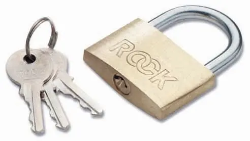 CIMCO Mosazný zámek s 2 klíči Pouze Dnes