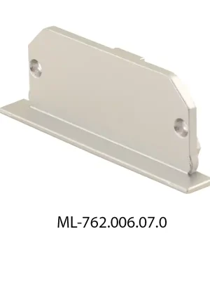 MCLED Koncovka pro VP bez otvoru stříbrná Ihned K Objednání