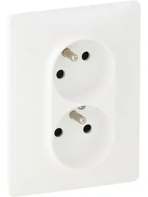Zlevněný LEGRAND Dvojzásuvka VALENA LIFE S753186 bílá