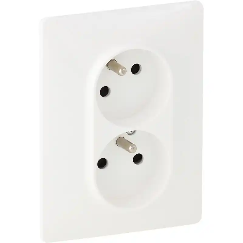 Zlevněný LEGRAND Dvojzásuvka VALENA LIFE S753186 bílá