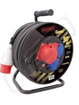 SK0198334-CZ20260306-083626-0-1772757395-pim-748081_1 ACAR Přívod prodlužovací 20m, 1 zásuvka 400V, 2x zásuvka 230V, s bubnem, černá Omezená Nabídka