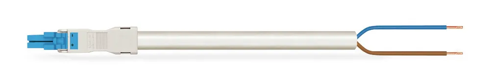 Akce WAGO Konektor 891-8982/116-302 Konfekcionovaný s propojovacím Konektorem  Zdířka / otevřený konec, modrá