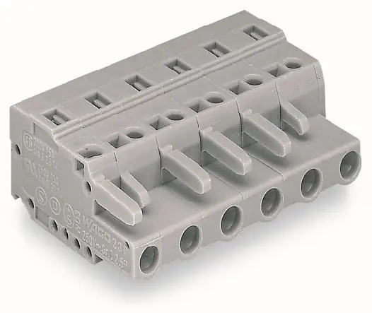 Akce WAGO Konektor 231-209/026-000 1vodičový pružinový CAGE CLAMP® 2,5 mm², šedá