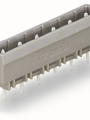 Akce WAGO Konektor 231-236/001-000 s pájecími piny THT Pájecí kontakt 1,0 × 1,0 mm Rovné provedení, šedá
