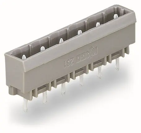 Akce WAGO Konektor 231-236/001-000 s pájecími piny THT Pájecí kontakt 1,0 × 1,0 mm Rovné provedení, šedá