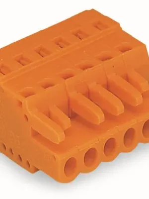 Značkový WAGO Konektor 231-322/026-000 1vodičový pružinový CAGE CLAMP® 2,5 mm², oranžová