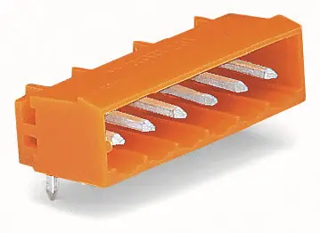 Akce WAGO Konektor 231-536/001-000 s pájecími piny THT Pájecí kontakt 1,0 × 1,0 mm Úhlové provedení, oranžová