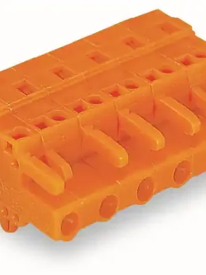 Značkový WAGO Konektor 231-712/008-000 1vodičový pružinový CAGE CLAMP® 2,5 mm², oranžová