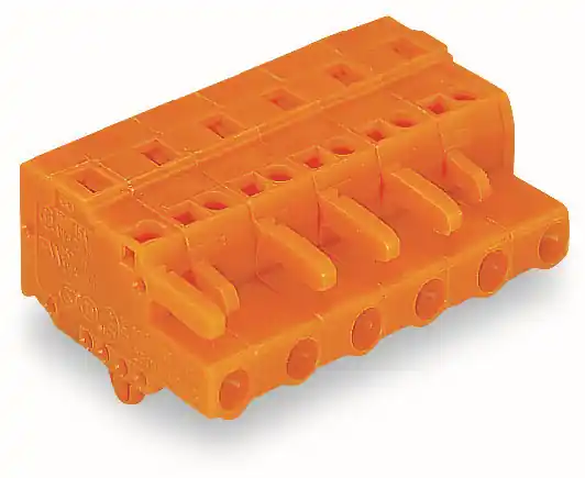 Značkový WAGO Konektor 231-712/008-000 1vodičový pružinový CAGE CLAMP® 2,5 mm², oranžová