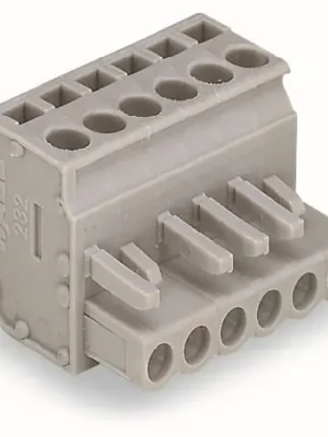 Zlevněný WAGO Konektor 232-205/026-000 1vodičový (zásuvka), úhlový CAGE CLAMP® 2,5 mm², šedá