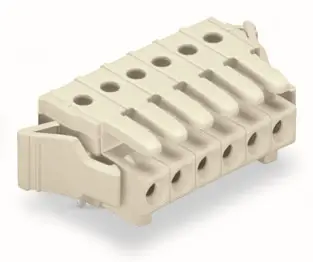 Zlevněný WAGO Konektor 734-542/037-000 pružinový THT Úhlové provedení Rozteč 3,5 mm, šedá