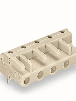 Značkový WAGO Svorka 722-842 Pružinová THT Úhlové provedení Rozteč 7,5 mm, šedá