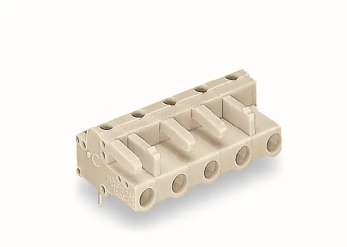 Značkový WAGO Svorka 722-842 Pružinová THT Úhlové provedení Rozteč 7,5 mm, šedá